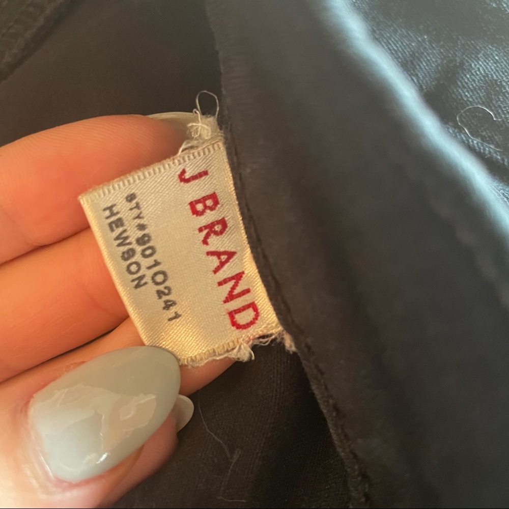 J BRAND black low-rise skinny jeans